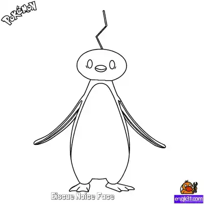 Free printable Eiscue Noice Face Coloring Page - Free Printable Pokemon Coloring Sheets coloring page